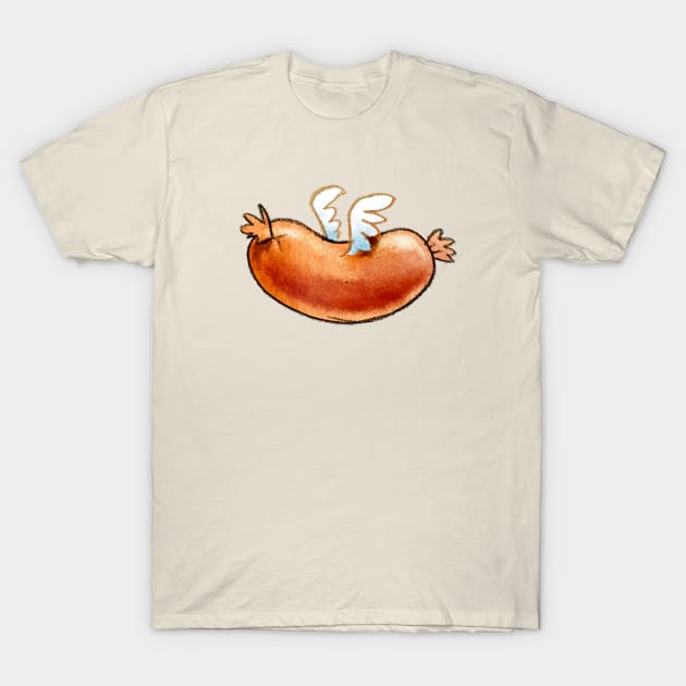 Flying Sausage T-Shirt by MankySock